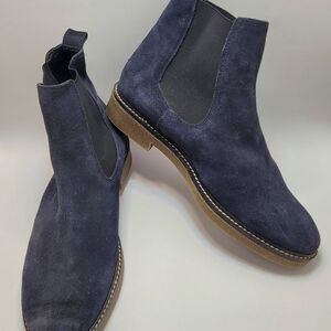 Women's Suede Chelsea Boots - Navy